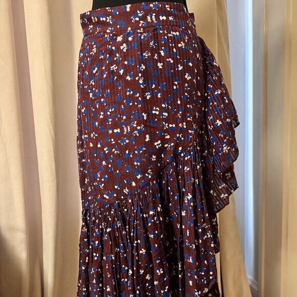 Ulla Johnson Floral Midi Skirt - Picture 1 of 6